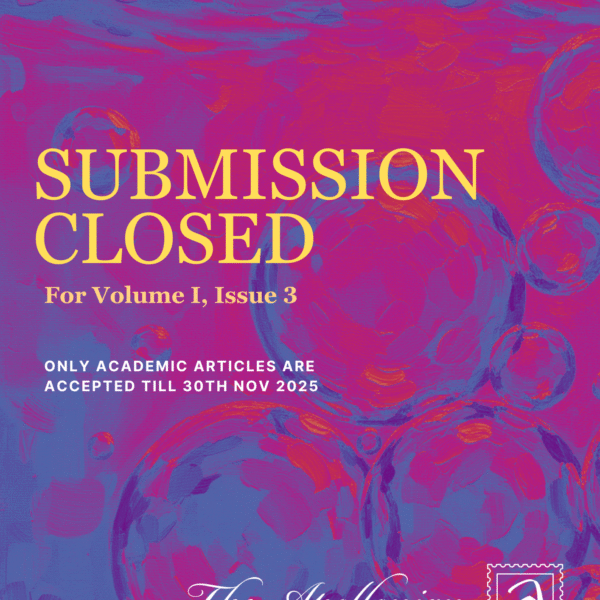 Submission for Volume I, Issue 3 is now Closed